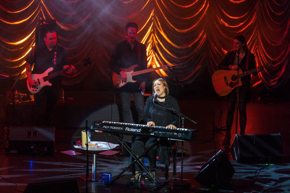 Kate Ceberano and band at The Mayor's Command Performance, part of Heart and Soul: Celebrating 40 years of the Ipswich Civic Centre, July 2015