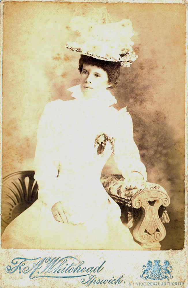 Portrait of Eliza Noble of Walloon, Ipswich, c.1897