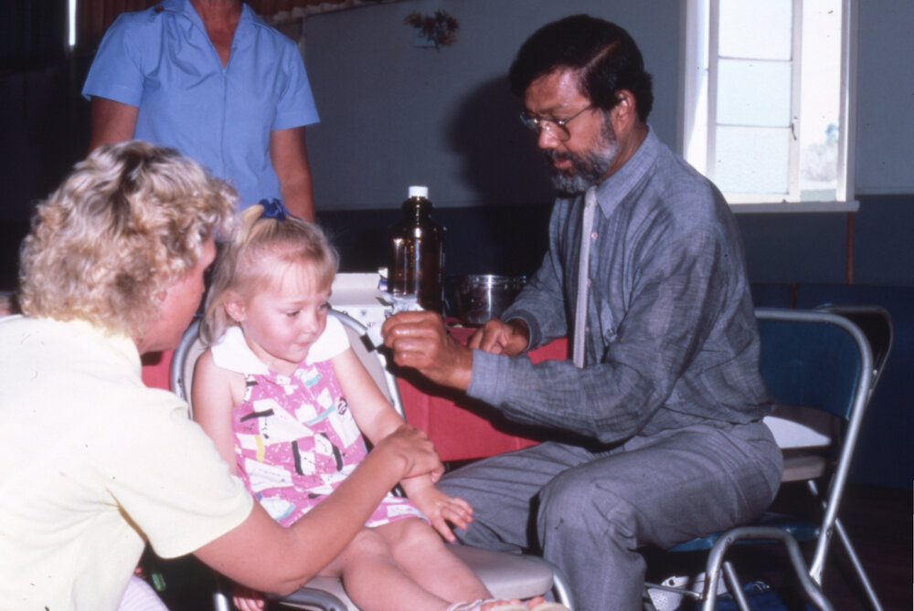 Moreton Shire Council immunisation clinic, Rosewood, c.1987
