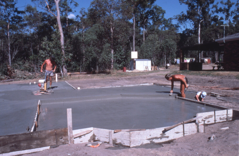 House under construction in the former Moreton Shire Council area, c.1987