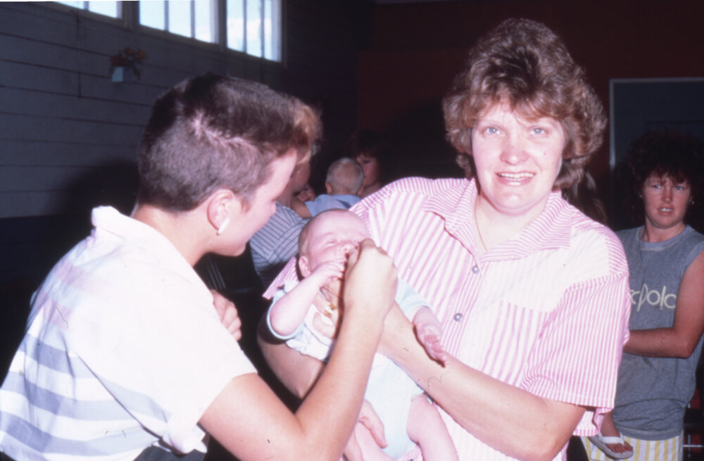 Moreton Shire Council immunisation clinic, Rosewood, c.1987