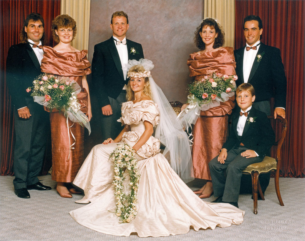 Whitehead family wedding, Ipswich, 1990s