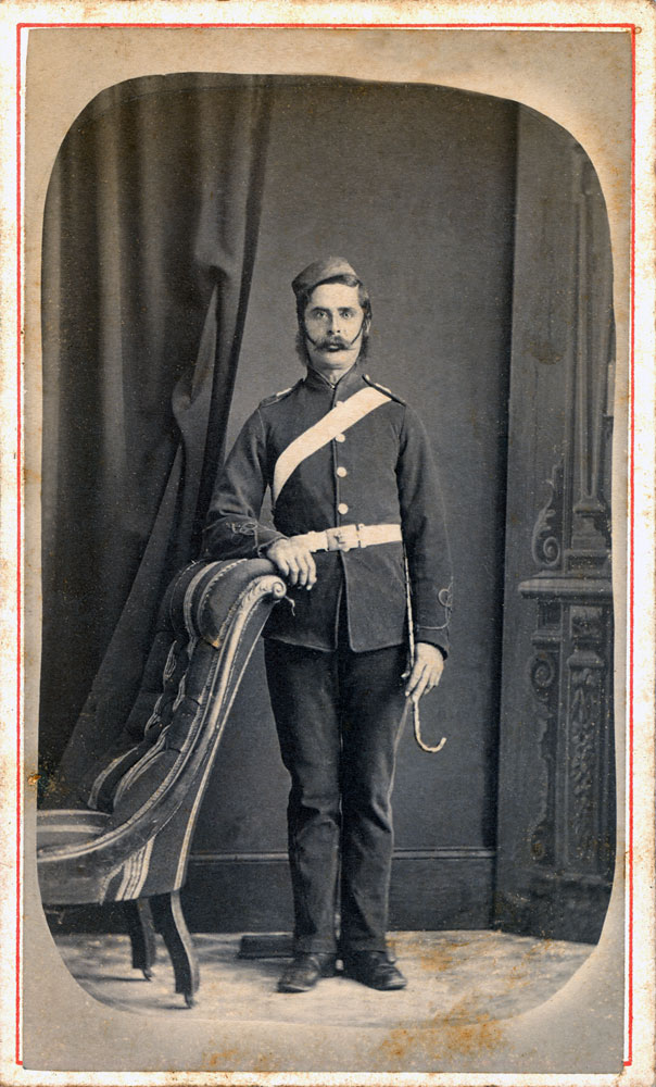 Unidentified infantry soldier, Ipswich, early 1880s