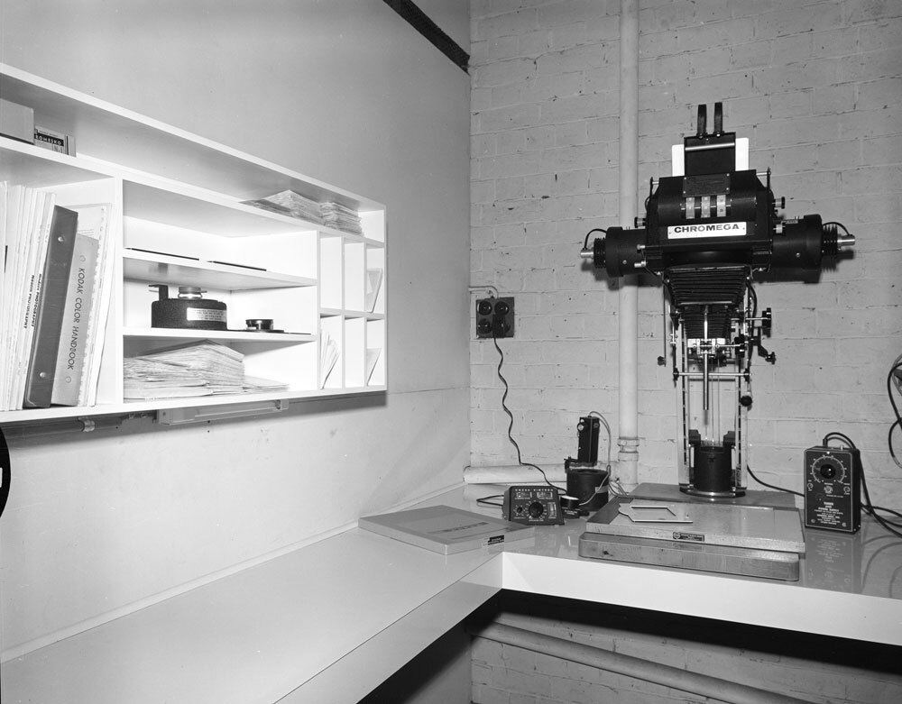 Chromega Englarger at Whitehead Studios, Brisbane Street, Ipswich, 1959
