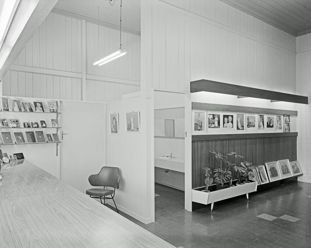 Foyer of Whitehead Studios, Brisbane Street, Ipswich, 1959