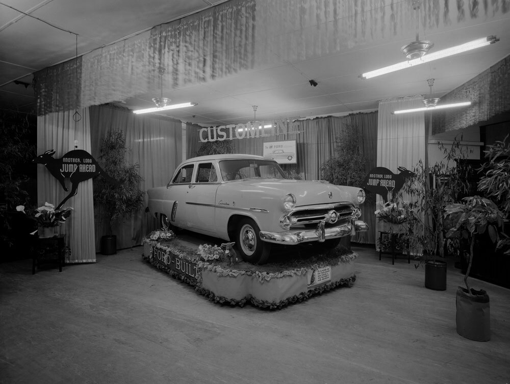 Modern Motors Showroom, corner of Gordon and Brisbane Streets, IPswich, 1951