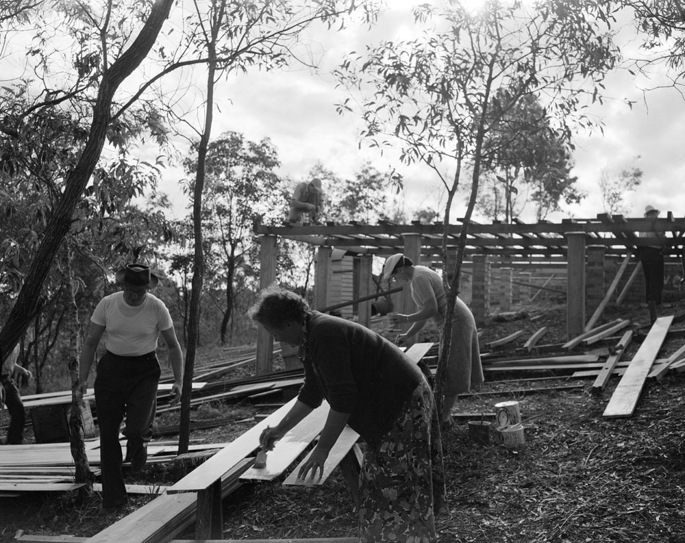 Construction of the Outridge Street Scout Hut, Ipswich, 1955