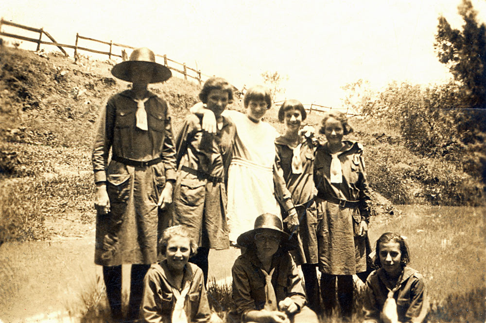 Rosewood girl guides at Calvert, Ipswich, 1924