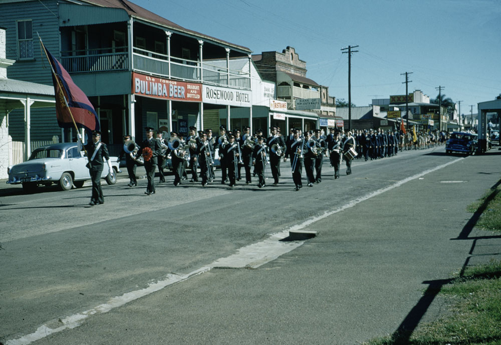 ANZAC Day parade in Rosewood, Ipswich, 1960s