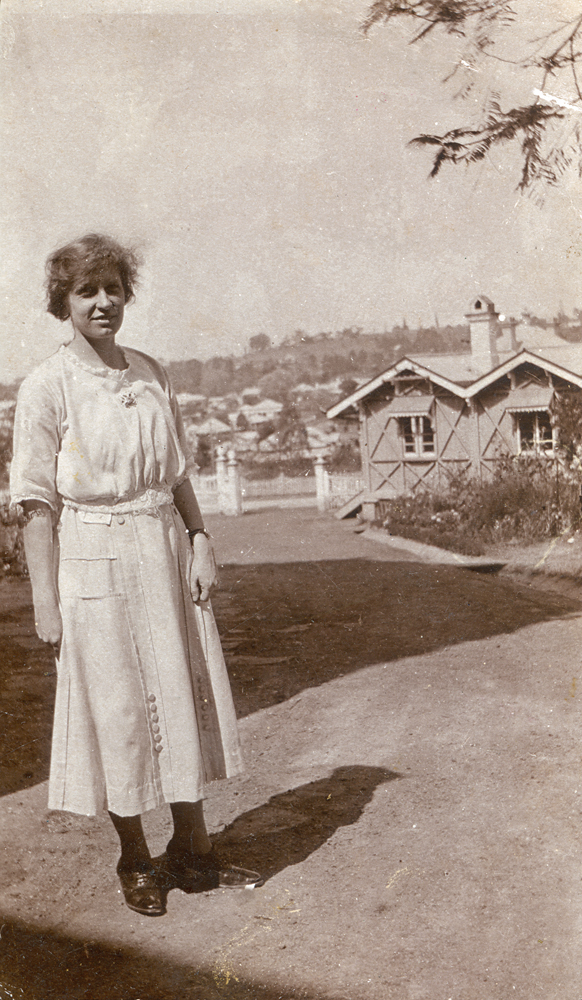Thought to bean unidentified nurse in grounds of Ipswich General Hospital, Ipswich, n.d.