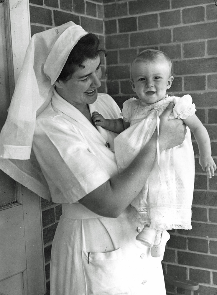 Sister Olive McAllister, Ipswich General Hospital, Ipswich, 1951