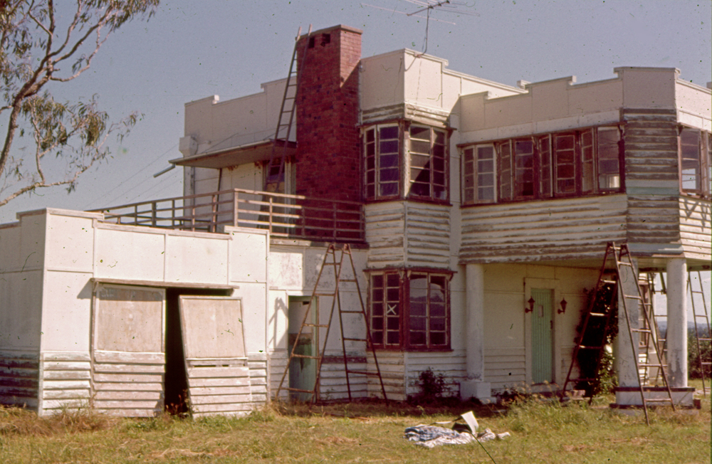 Home on road to Mt Walker from Rosewood, during renovations, Rosewood,  Ipswich, 1970s