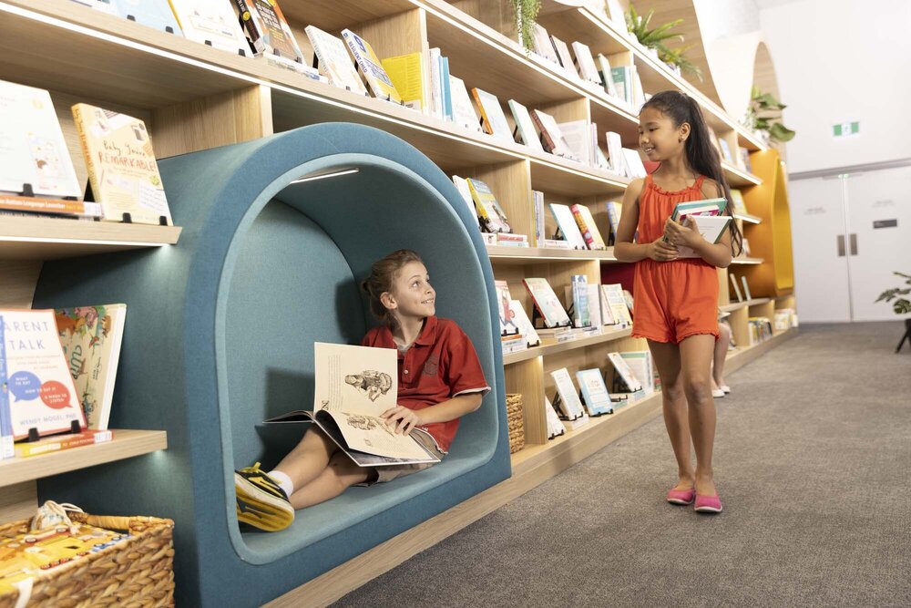 Marketing images for the launch of Ipswich Children's Library, 2021