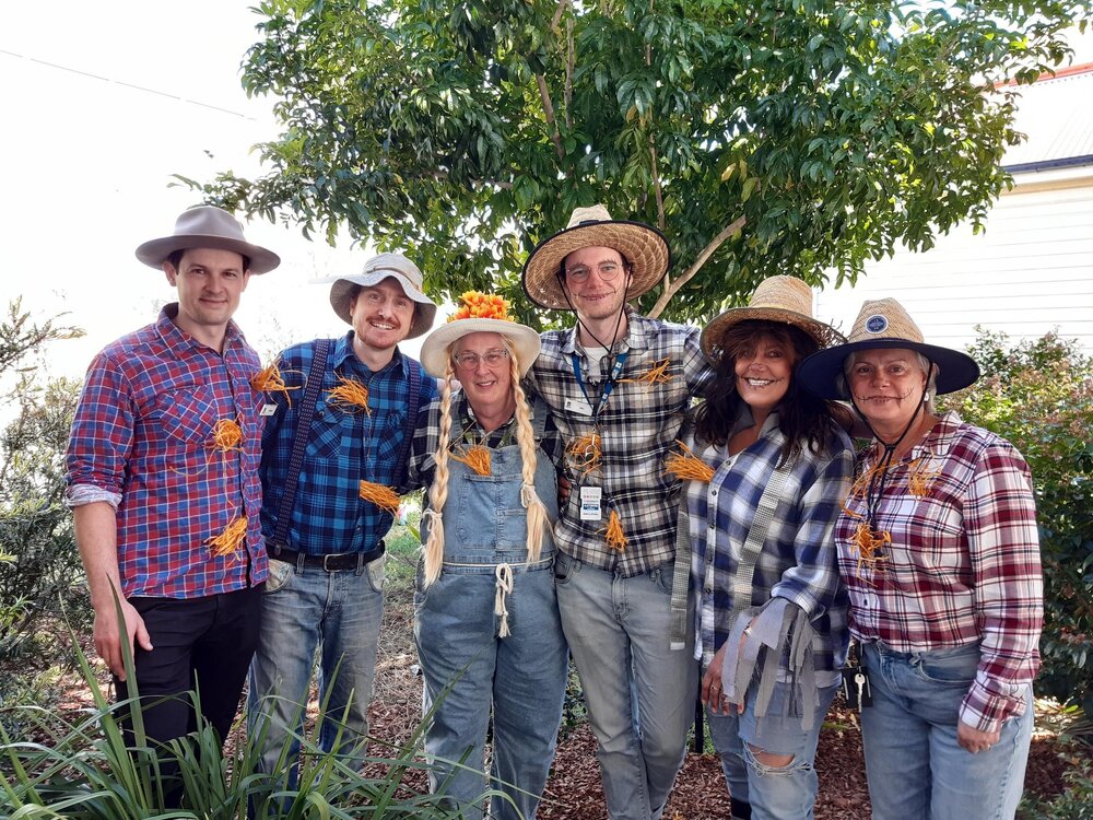 Rosewood Library Staff dressed for Book Week, Ipswich, 2022