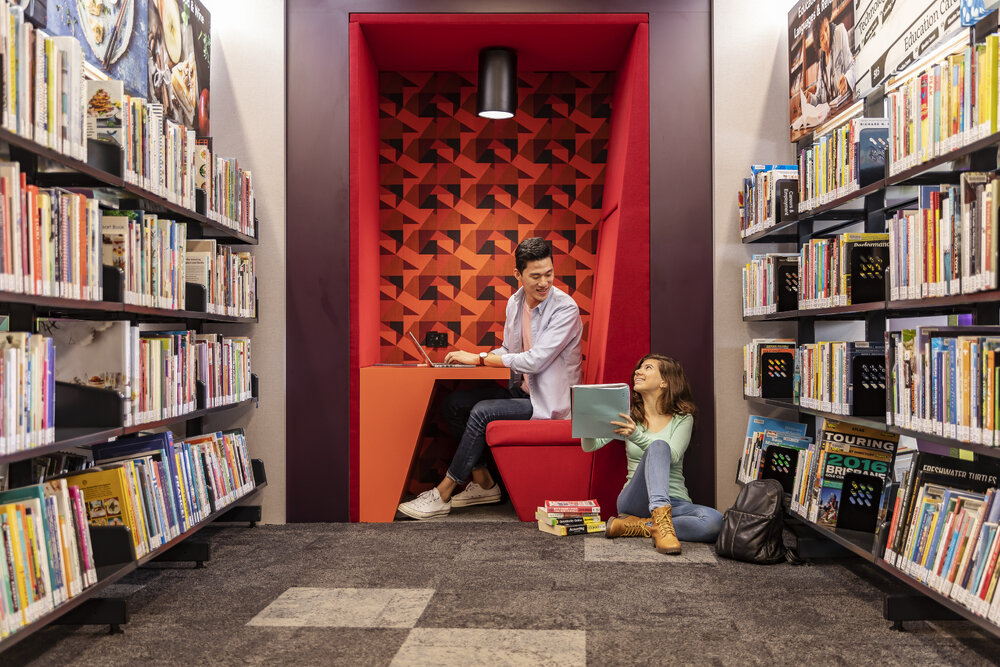 Promotional images for the opening of Springfield Central Library, Ipswich, August 201