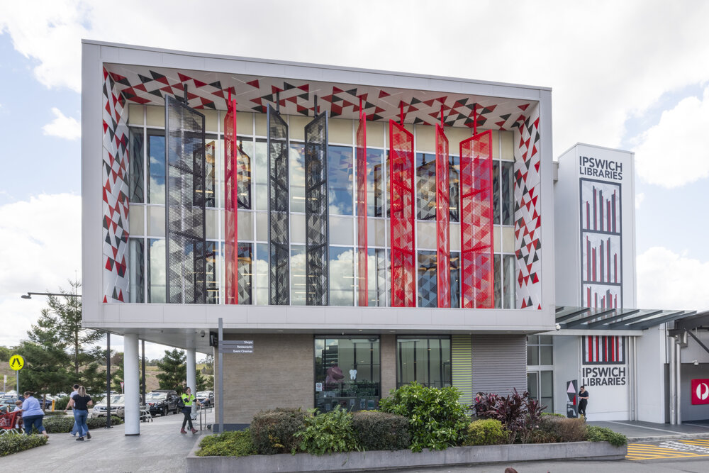Promotional images for the opening of Springfield Central Library, Ipswich, September 2018