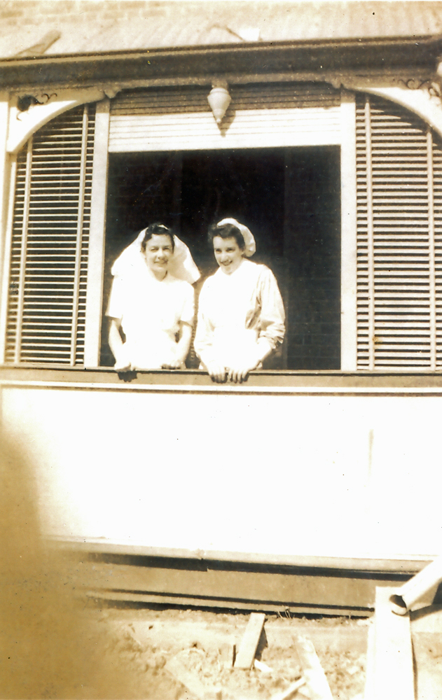 Sister Steinhart and Nurse Cossart, Ipswich General Hospital, Ipswich, 1940s
