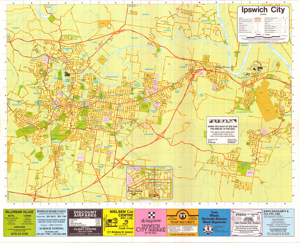  Ipswich City map