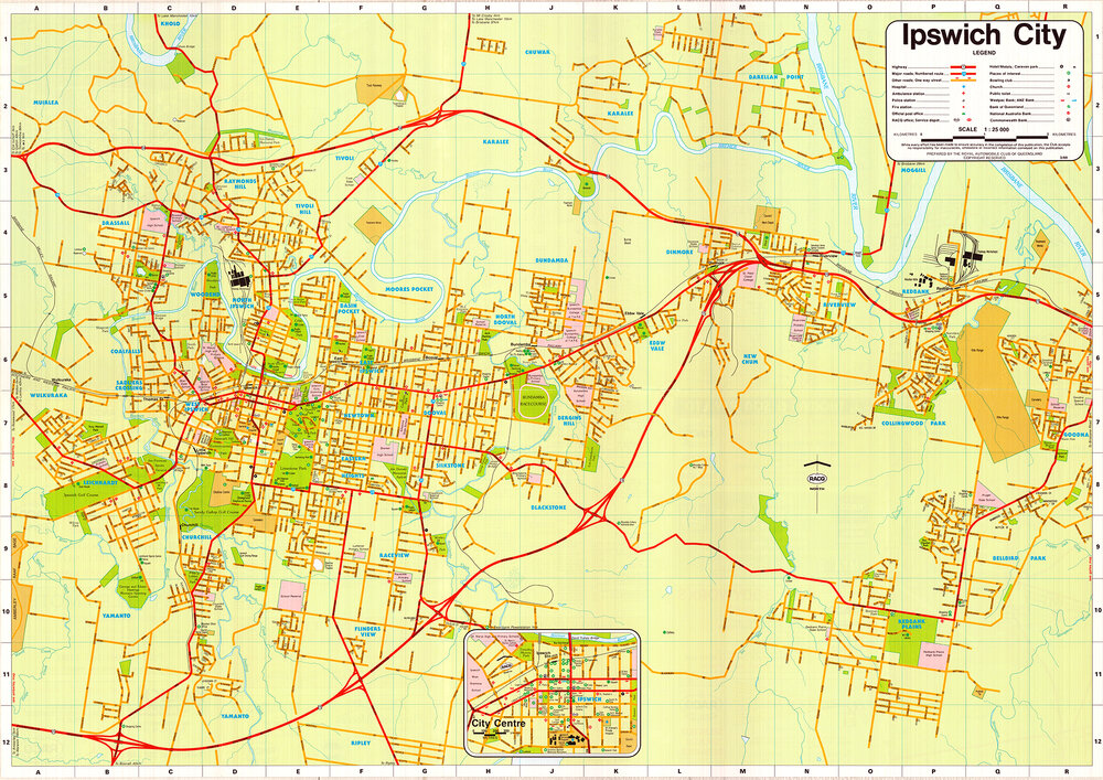  Ipswich City map