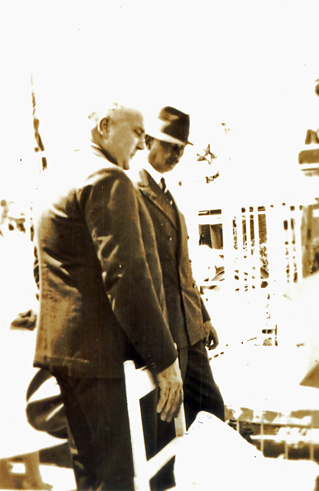 Duke of Gloucester and Dr David Trumpy at the laying of the foundation stone for the Sunshine Children's Ward at the Ipswich General Hospital, Ipswich, 1934