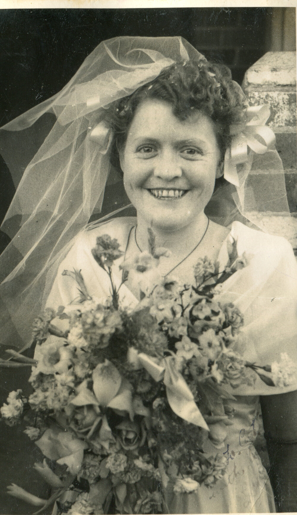 Mr. and Mrs. A Ellis nee May Aylmer, Wedding 1940s