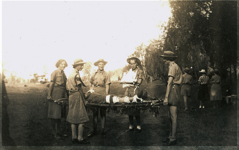 Women's Auxiliary Transport Service members during a training field day in Ipswich, 1942