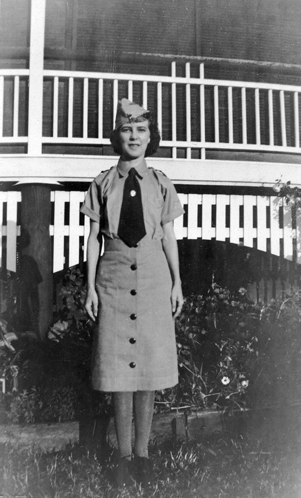 Women's Auxiliary Transport Service (WATS) member in uniform, Ipswich, 1942