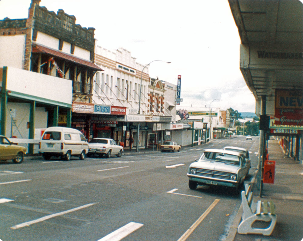 Nicholas Street towards railway, Ipswich, 1985