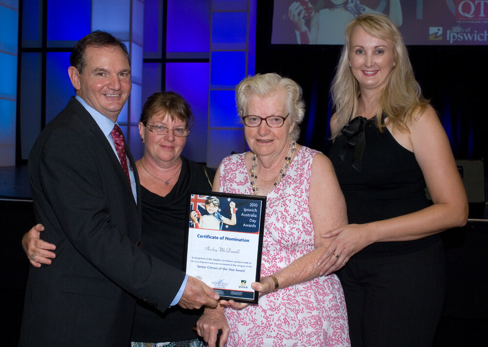 City of Ipswich Australia Day Awards, held at the Ipswich Civic Centre, January 2010