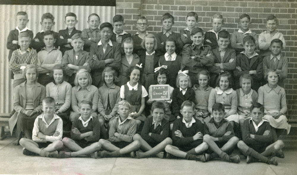 Grade IV students at Blair State School, Sadliers Crossing, Ipswich, 1946