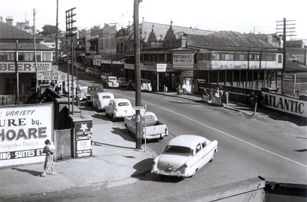Corner Union and Nicholas Streets, Ipswich, early 1960s