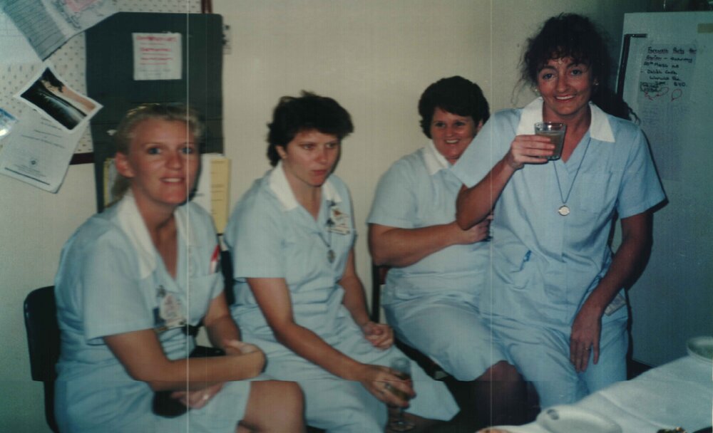 MIDWIFERY Scrapbook 1991 TO 1998 midwifery staff c1994.