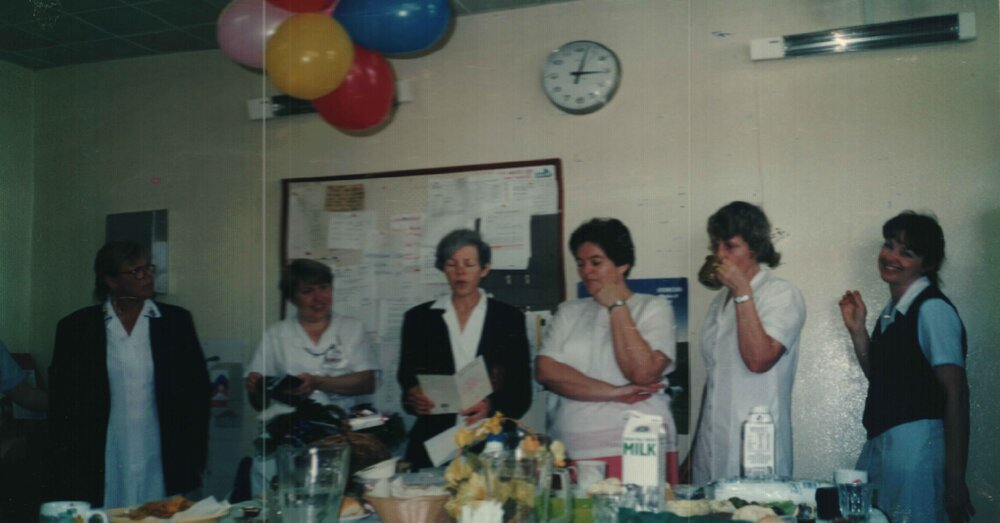 MIDWIFERY Scrapbook 1991 TO 1998, midwifery staff c1994. 