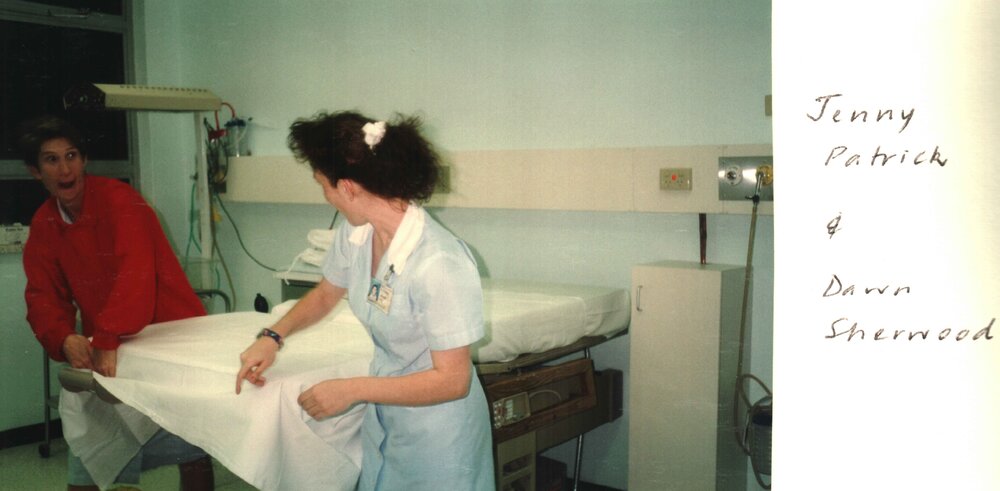 MIDWIFERY Scrapbook 1991 TO 1998 Dawn Sherwood and Jenny Patrick, c1994