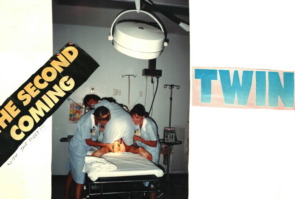 MIDWIFERY Scrapbook 1991 TO 1998 Nurses practicing birthing c1994