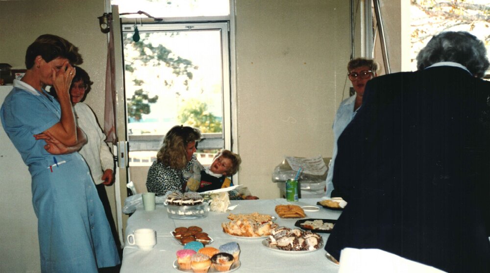 MIDWIFERY Scrapbook 1991 TO 1998, Midwifery staff party, c1994