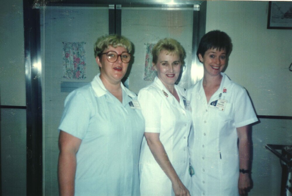 MIDWIFERY Scrapbook 1991 TO 1998, 3 unidentified staff c1994