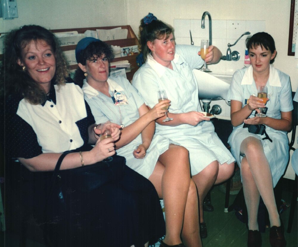 MIDWIFERY Scrapbook 1991 TO 1998, midwifery staff, c1994