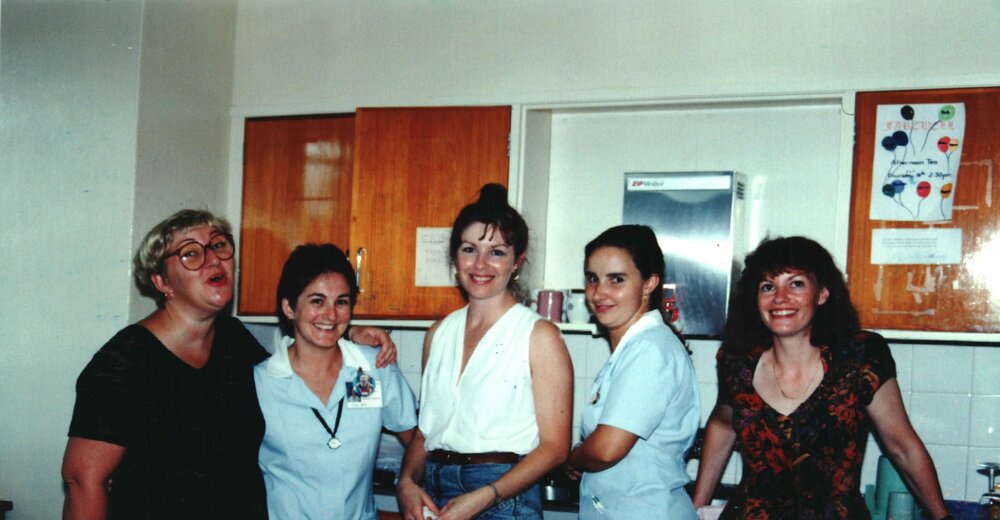 MIDWIFERY Scrapbook 1991 TO 1998, midwifery staff,1993