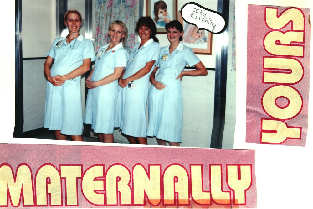 MIDWIFERY Scrapbook 1991 TO 1998, midwifery staff,1993