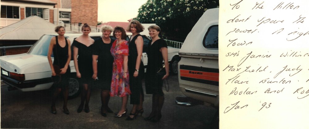 MIDWIFERY Scrapbook 1991 TO 1998, SMs Janine Williams, Max Field, Judy ?, Clare Bunton,? Doolan, and Robyn ?. 1993