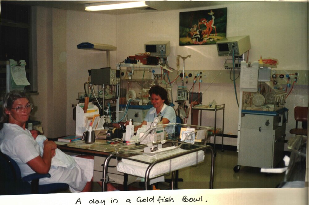 MIDWIFERY Scrapbook 1991 TO 1998,  Debbie, Michelle, in ward ,1993 