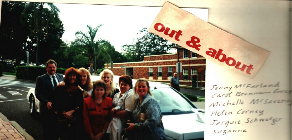 MIDWIFERY Scrapbook 1991 TO 1998, Nurses on outing, 1993