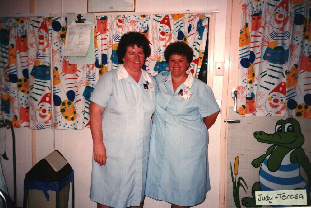 MIDWIFERY Scrapbook 1991 TO 1998, Judy and Teresa 1991