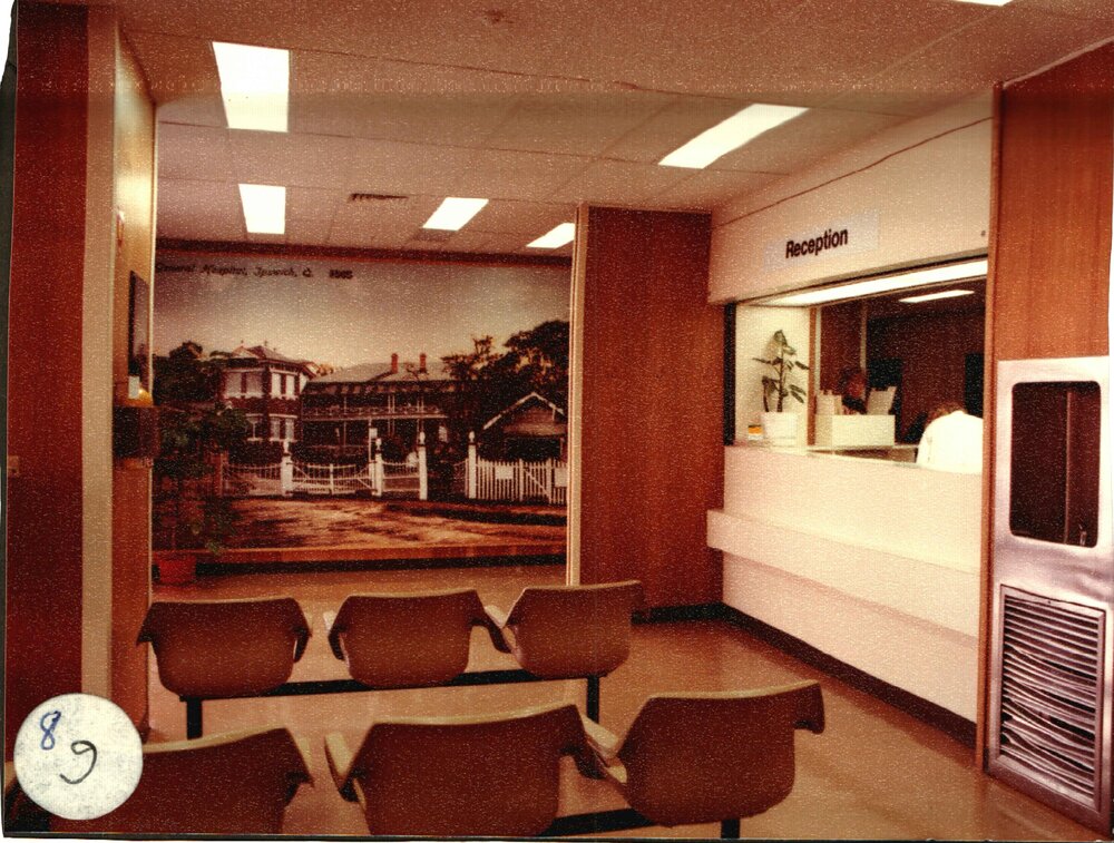 RECONSTRUCTION of the 80s: Reception area 1985
