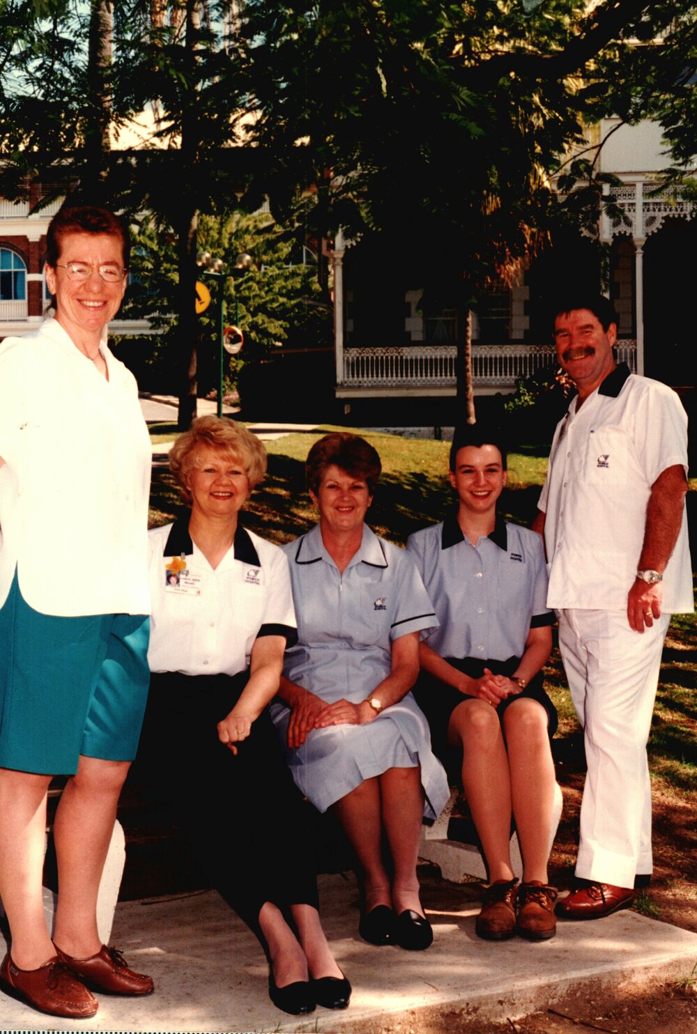 Sue?, Ann West, Pat Bourke,?, Alan Weatherhead