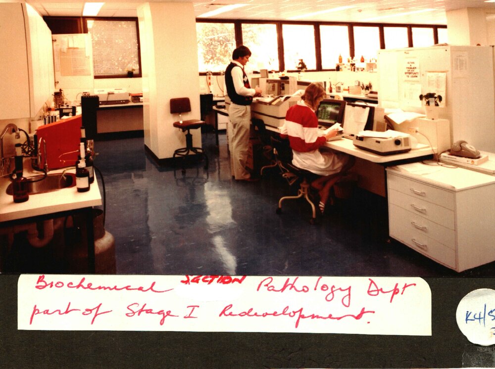 Stage 1 Redevelopment 1984, Pathology Biomedical Dept, 1984