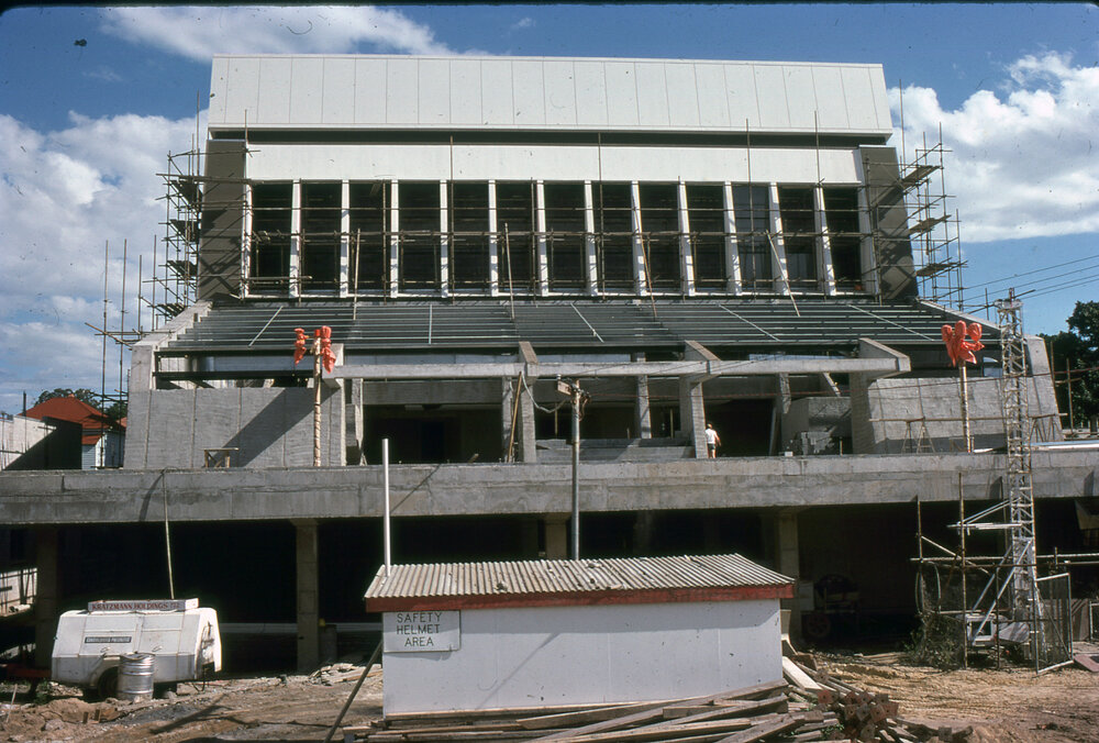 Ipswich Civic Centre under construction, Limestone Street, Ipswich, 1975