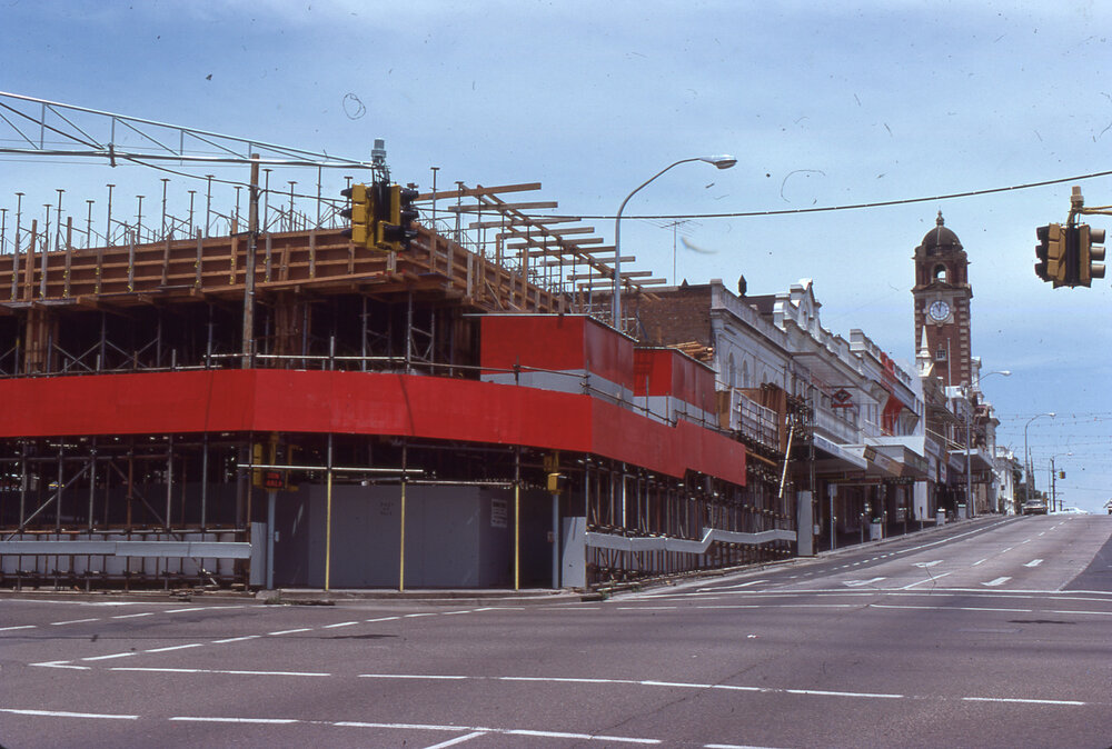 Constructing the new Palais Royal, corner Brisbane and East Streets, Ipswich, 1977-1978