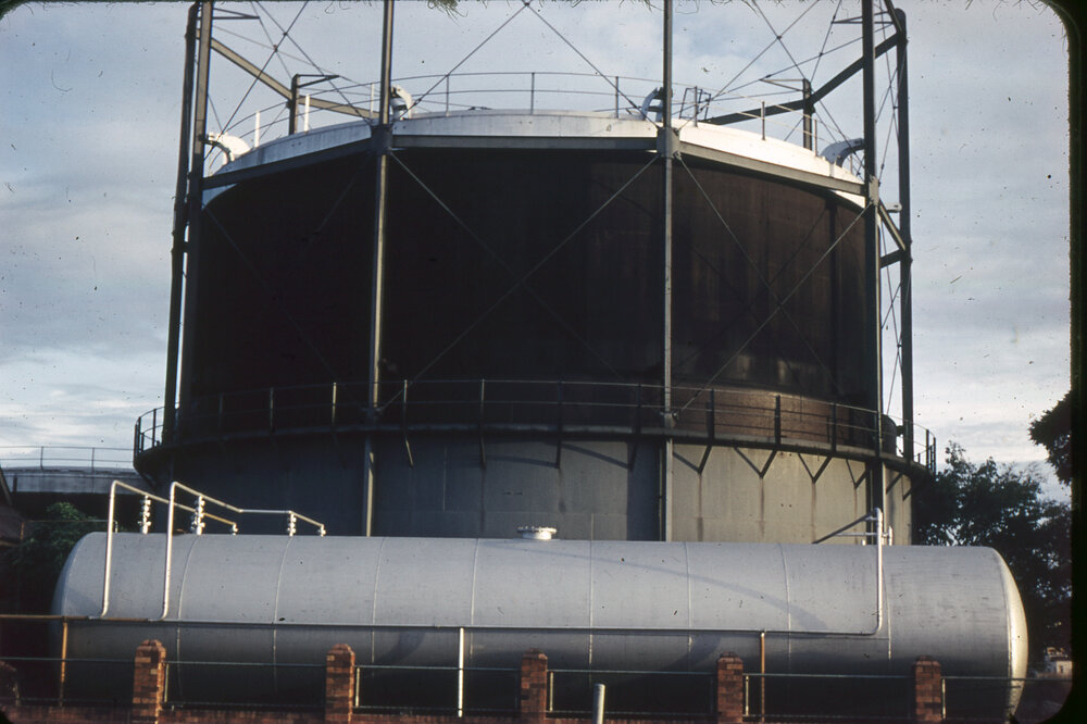 Gasometer, Ipswich Gas &amp; Coke Company, The Terrace, North Ipswich, 1970s